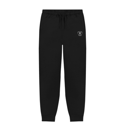 Black Mens Beamed UFO logo Joggers