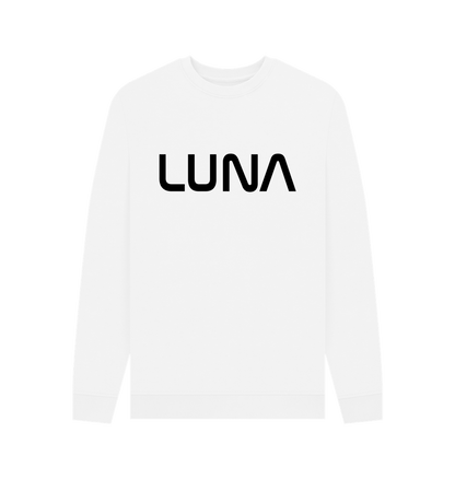 White Mens LUNA Sweater