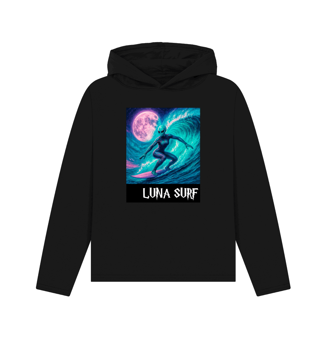 Black Recycled Hoody Front