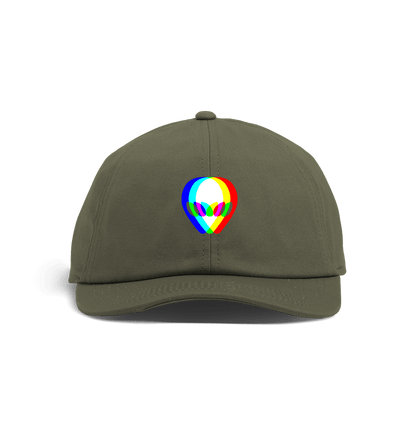 Olive Green Luna 3D Alien Baseball Cap