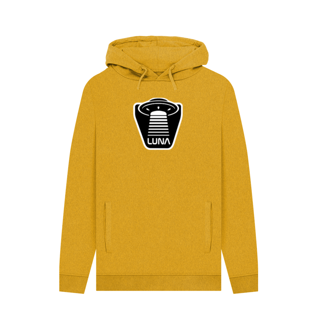 Sunflower Yellow Mens 'UFO BEAMED' REMILL Recycled Hoodie