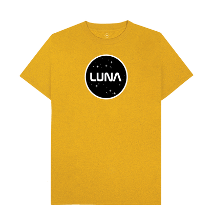 Sunflower Yellow Mens 'LUNA CONSTELLATION' REMILL Recycled Tee