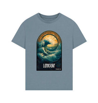 Stone Blue Printed T-shirt