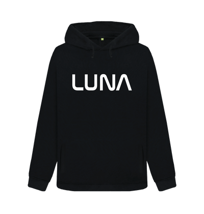 Black Womens Astro Pullover Hoodie
