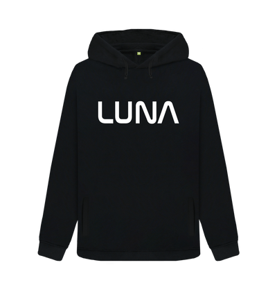 Black Womens Astro Pullover Hoodie