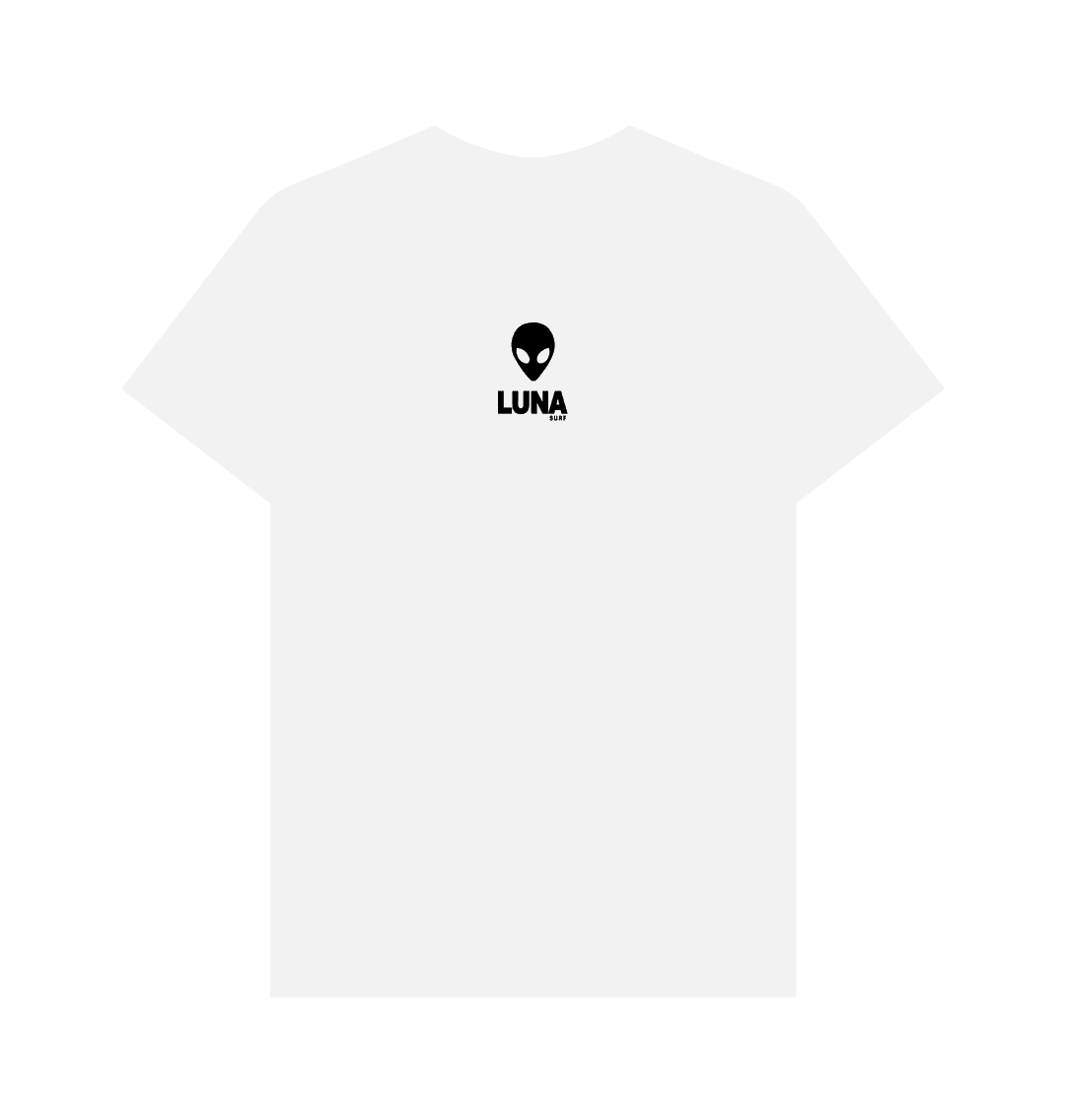 White Mens 'ORIGINAL LUNA LOGO' Tee | Large Back Print