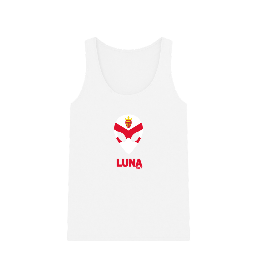 White Womens Jersey Alien Vest Top