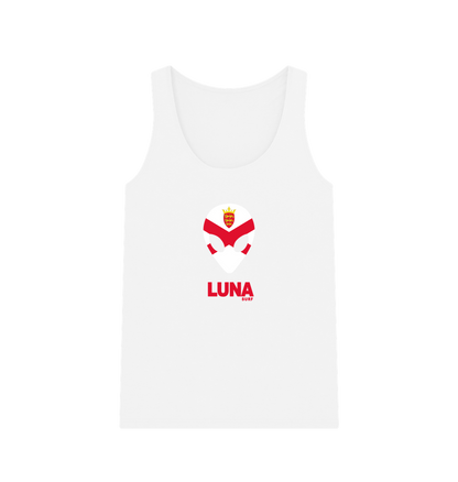 White Womens Jersey Alien Vest Top