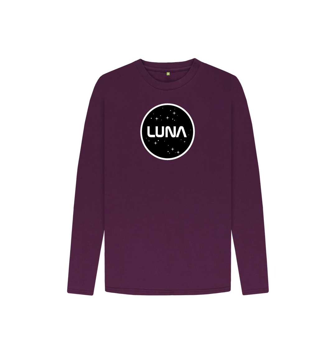 Purple Kids Luna Constellation Long Sleeve Tee