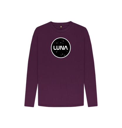 Purple Kids Luna Constellation Long Sleeve Tee