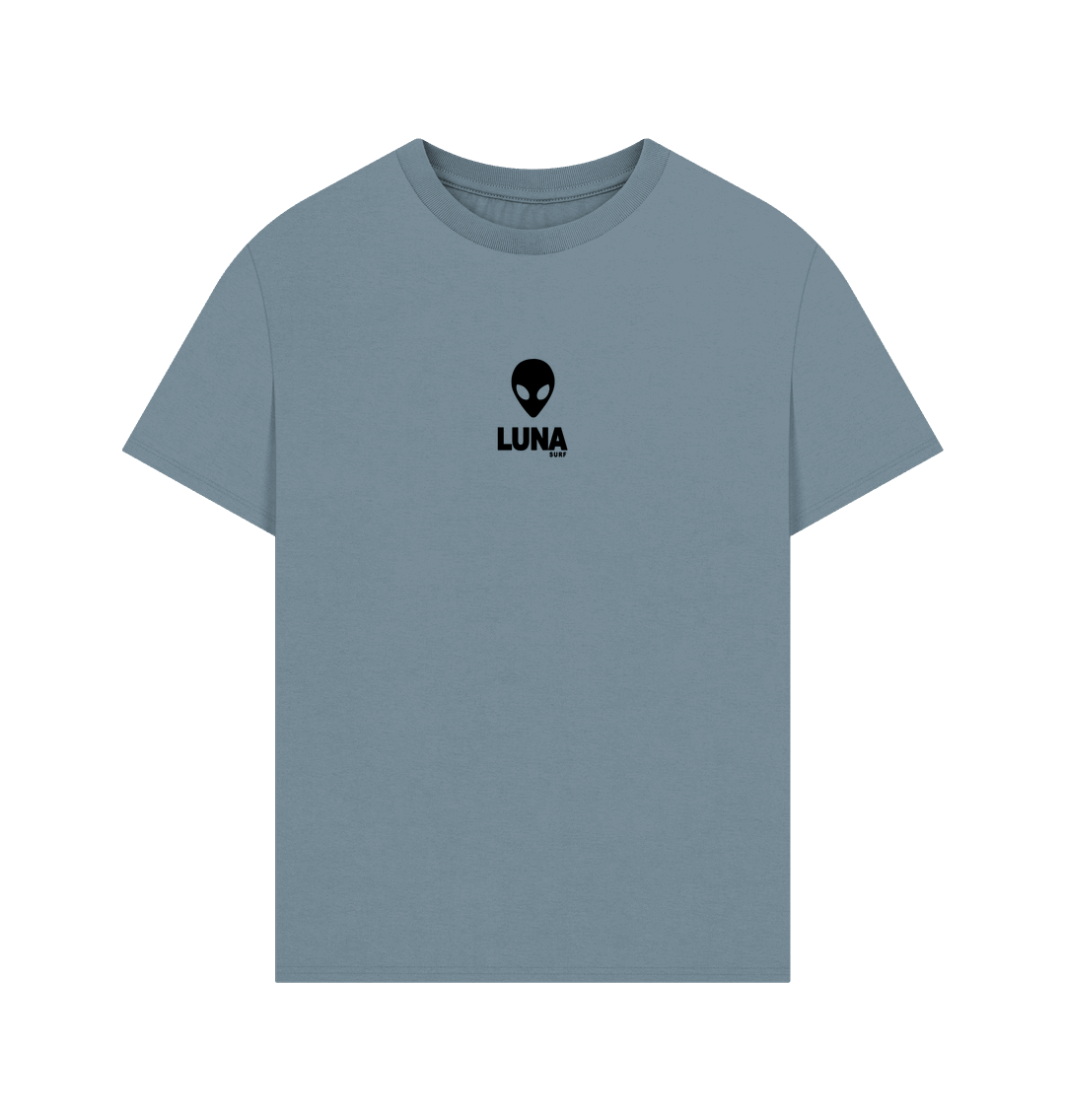 Stone Blue Mens 'ORIGINAL LUNA LOGO' Oversize Tee | Large Back Print