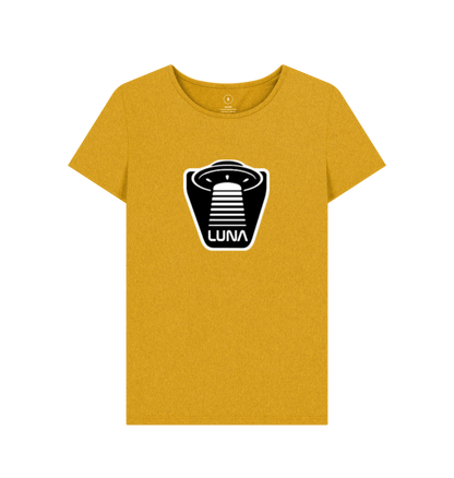 Sunflower Yellow Womens 'UFO BEAMED' REMILL Recycled Tee