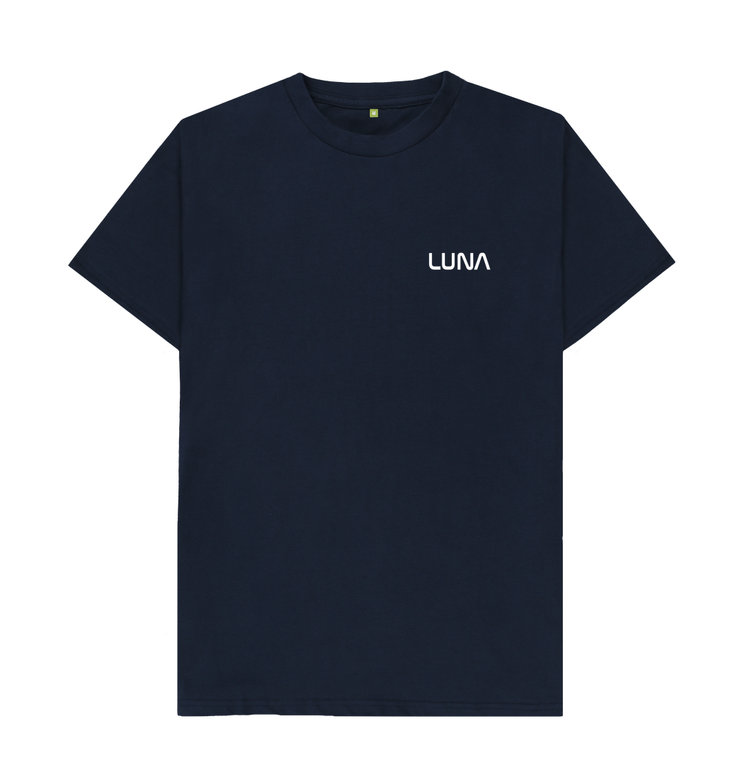 Navy Blue Mens Beamed Alien Tee