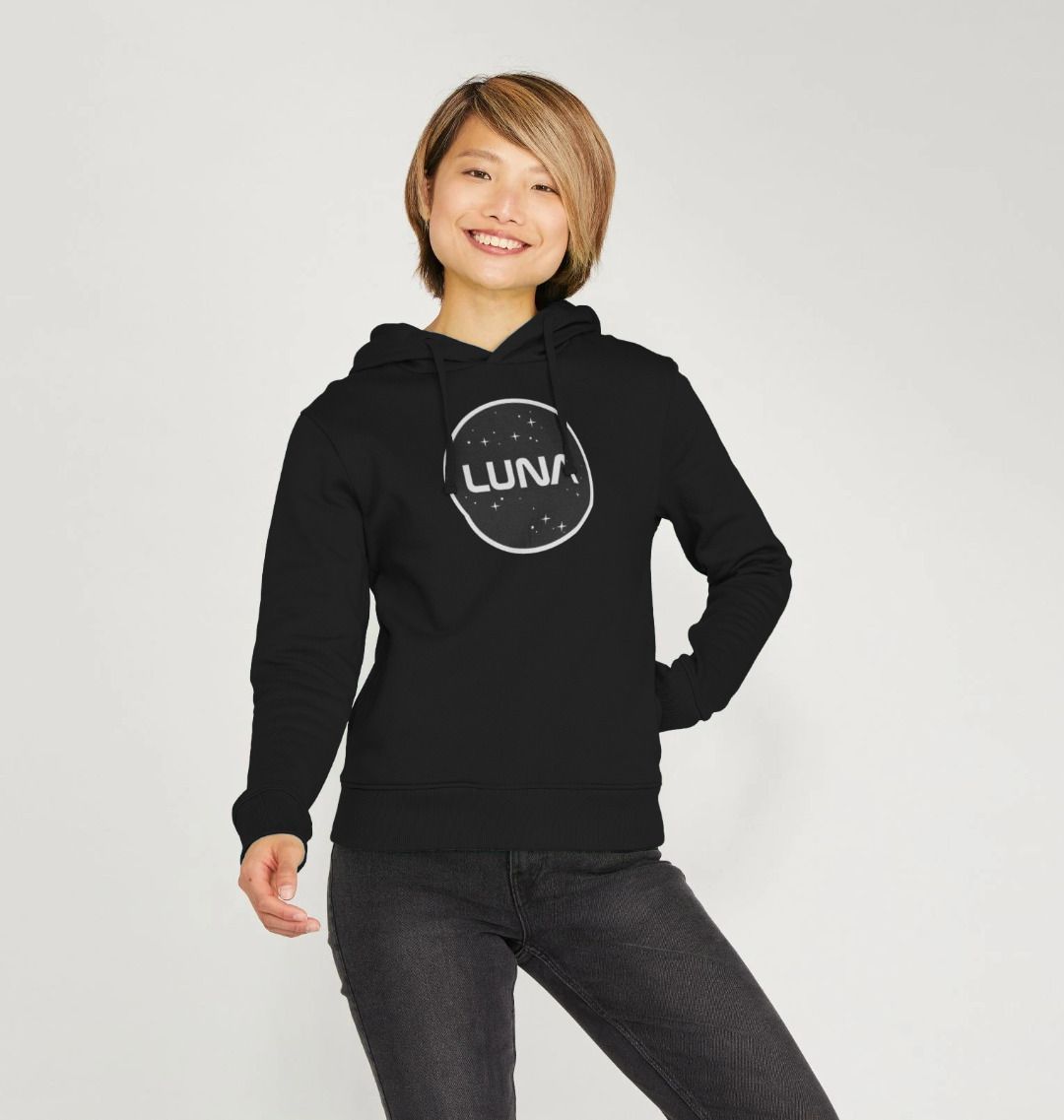 Womens Pullover Hoodie 'Luna Constellation'