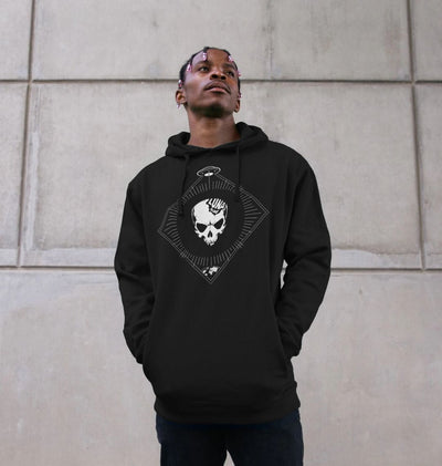 Mens 'Beamed' Black Hoodie