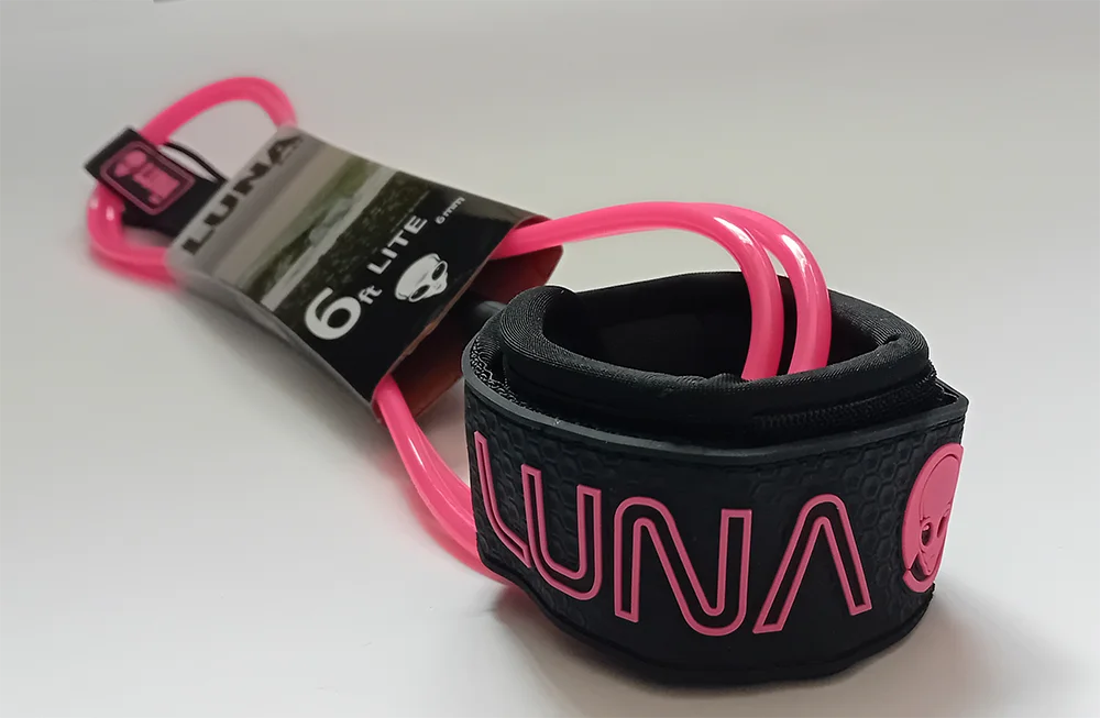 LUNASURF 6ft 6mm Surfboard Leash Pink