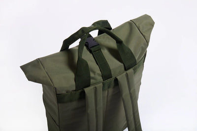 LUNA Recycled Twin handle Roll Top Backpack