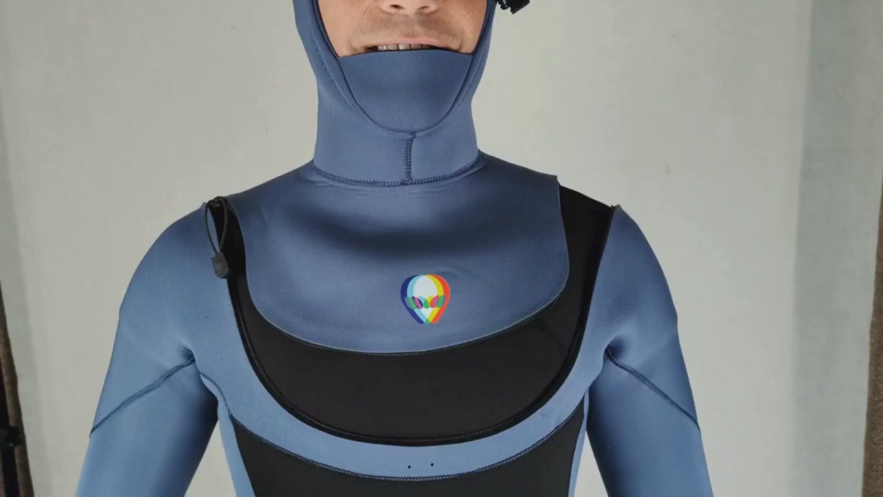 LOHEN スイムウェア Lunasurf Core-X 4/4 Hooded Arc Zip Mens Wetsuit | Free Shipping