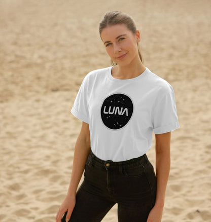 Womens Relaxed Fit Tee 'Luna Constellation'