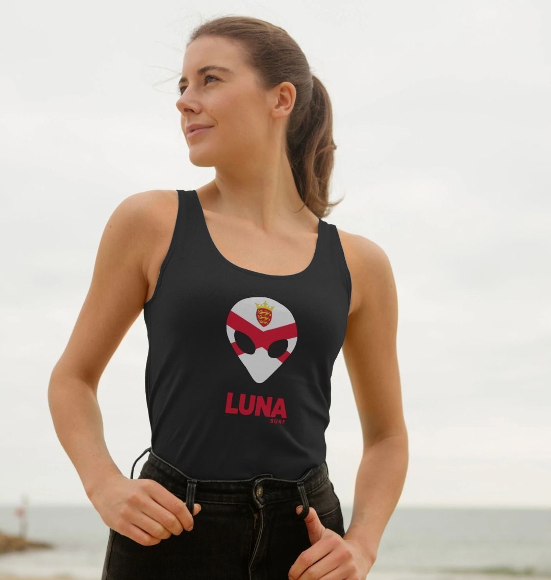 Womens 'Jersey Alien' Vest Top