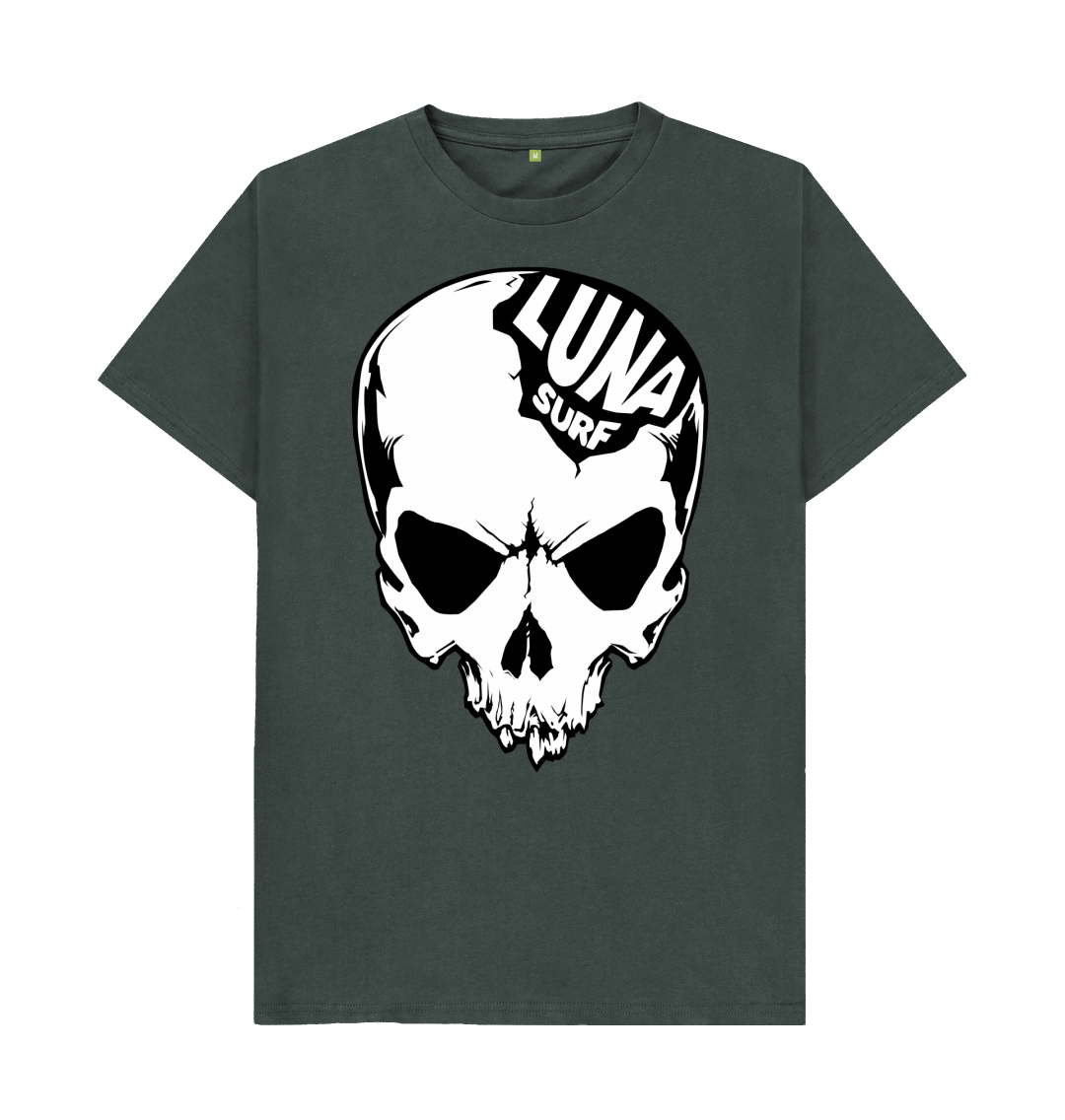 Dark Grey Mens Luna Alien Skull Large Logo