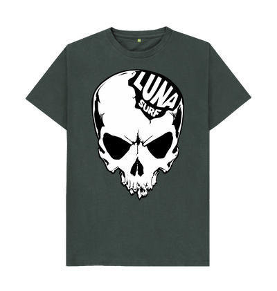 Dark Grey Mens Luna Alien Skull Large Logo